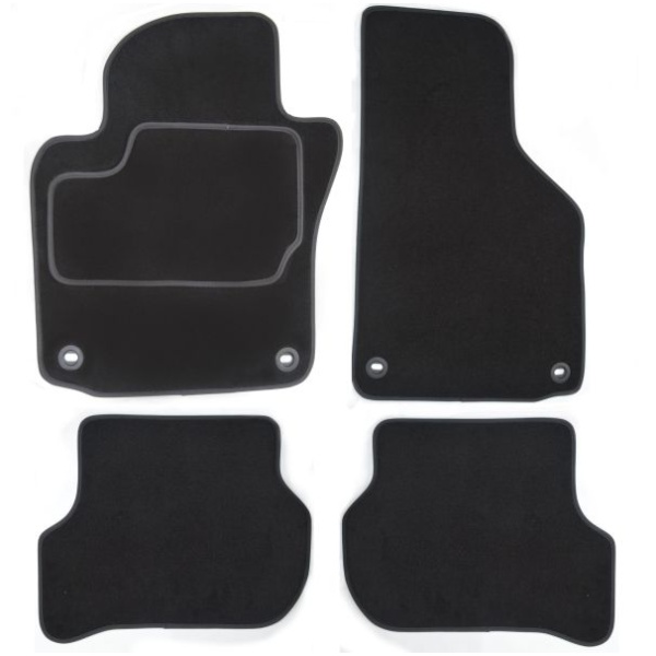 Set Covorase Auto Mocheta Fata + Spate Mammooth Mercedes-Benz C-Class W204 2007-2014 Negru MMT A041 MER130 PRM 01